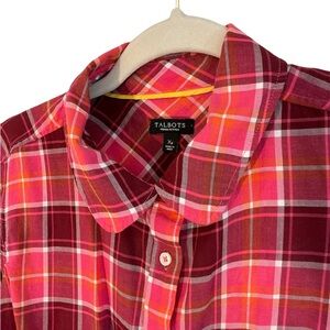 Talbots Red Plaid Shirt